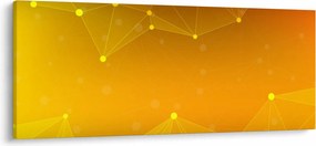 Absztrakt sárga kép (120x50 cm)