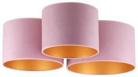 Duolla - Mennyezeti lámpa ROLLER TRIO 3xE27/60W/230V rózsaszín