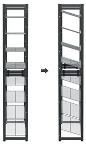 ALVORO cipőtároló szekrény, szürke