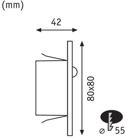 Paulmann&nbsp; 93134 - LED/1,2W Lépcsőmegvilágító érzékelővel EDGE 230V króm