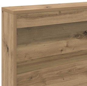 Tároló fejtámla polcokkal kézműves tölgy 80 cm Faanyag