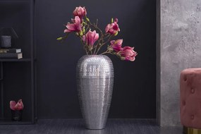 Design váza Khalil 50 cm ezüst