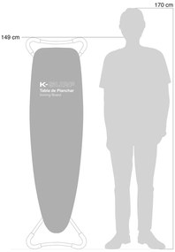 Vasalódeszka 130x37 cm K-Surf Salvia Tube – Rolser