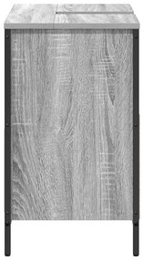 szürke sonoma színű éjjeliszekrény fiókkal 60x34,5x60 cm