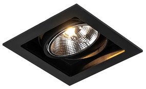 Modern beépített reflektor fekete 18 cm állítható - Artemis 111
