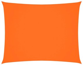 narancssárga téglalap alakú oxford-szövet napvitorla 4 x 6 m