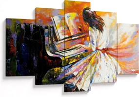 Kép - Egy nő zongorázása (150x105 cm)