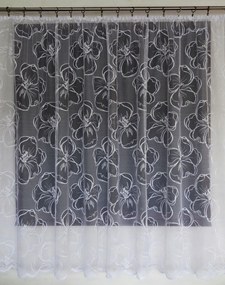 Mg Függöny jacquard 14613 Fehér 300X180 kész szalag