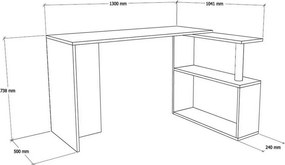 Cayko White íróasztal