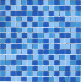 Üvegmozaik Premium Mosaic kék 33x33 cm matt MOS20MIX1HM
