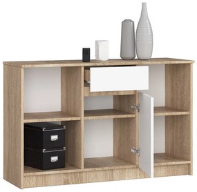 Komód Briar  (szonoma tölgy + fehér). 1069833