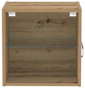lebegő polc 2 db Kézműves tölgy 40x28.5x40 cm Szerelt fa