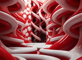 Poszter 55x40cm Vörös Örvények