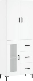 vidaXL fehér szerelt fa magasszekrény 69,5 x 34 x 180 cm