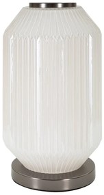 Szürke asztali lámpa textil búrával (magasság 65 cm) Brighty – Mauro Ferretti