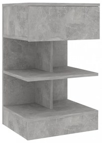 2 db betonszürke éjjeliszekrény 40 x 35 x 65 cm
