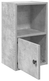 betonszürke szerelt fa könyvespolc 31x24x52 cm