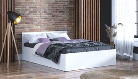 180x200 cm-es ágy matraccal és tárolóhellyel SPART1 Fehér