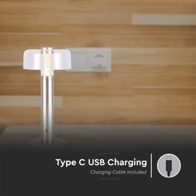 LED Dimmelhető tölthető asztali lámpa LED/1W/5V 3000K 1800 mAh arany