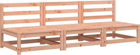 vidaXL 3 db tömör duglászfenyő karfa nélküli kerti kanapé 70x70x67 cm