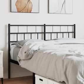 fekete fém fejtámla 140 cm