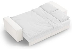 Fehér buklé kinyitható kanapé 247 cm Jodie – Micadoni Home
