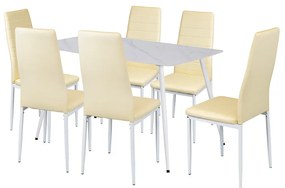 Jenna 6+1 étkező garnitúra bézs