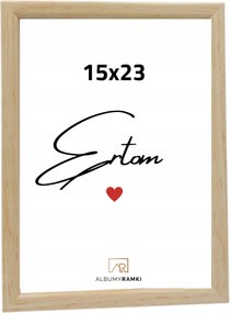 Képkeret 15x23 üveggel univerzális természetes skandináv