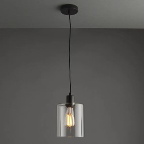 Endon modern függeszték toledo matt fekete átlátszó end95472