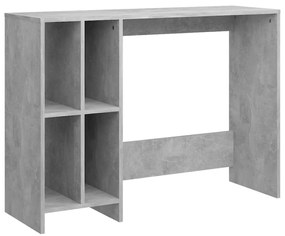 Betonszürke szerelt fa laptopasztal 102,5 x 35 x 75 cm