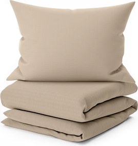 STANDO krepp ágyneműhuzat, világosbarna Ágyneműhuzat mérete: 70 x 90 cm | 140 x 200 cm