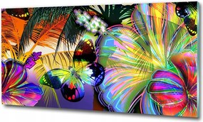 Fotótapéta üvegfalra Zöld borostyán 100x70