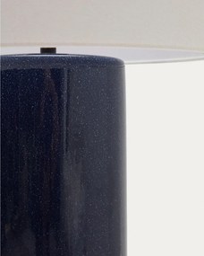 Kék asztali lámpa textil búrával (magasság 53,5 cm) Toneric – Kave Home