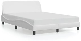 fehér műbőr ágykeret Dover 140x200 cm