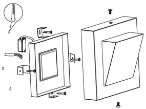 Eglo 94114 - LED-es kültéri lámpa Galary 1 1xLED/3,7W/230V