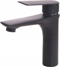 Fürdőszobai csaptelep fekete kerek csaptelep fekete 13x13 cm sárgaréz