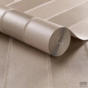 Exkluzív Csíkos Tapéta Bézs Pezsgő Taupe Fényes Tapéta