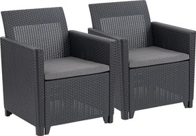 Claire duo műrattan kerti fotel