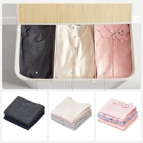 GUS fehér ruhakosár