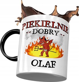 Fekete Bögre Olaf Férj Kolléga Ajándék Nyomtatott Fotóval