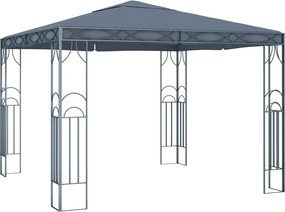 vidaXL antracitszürke pavilon 300 x 300 cm