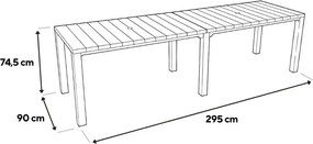 Florin 10+1 kerti bútor garnitúra szett