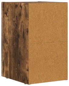 vidaXL Éjjeli asztal Füstölt tölgy 29.5 x 35 x 50 cm Faanyag