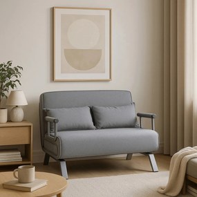 Kétszemélyes dönthető fotel szürke színben BART 2