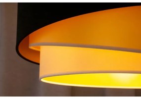 Duolla - Felületre szerelhető csillár KOBO 1xE27/15W/230V átm. 45 cm fekete/arany/krémes