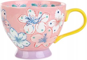 Salva kézzel festett bögre rózsaszín 0,4 l Homla