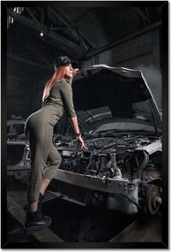 Poszterek keretben 40x60 Vörös a motorháztetőn Lakkozó