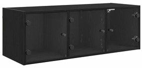 Fali Szekrény Fekete tölgy 102 x 37 x 35 cm Faanyag