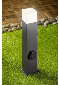 Lámpa Kerti lámpatest LARGO-P 80,E27, max.15W, IP44, AC220-240V, 50-60Hz,pólus 80 cm, grafit