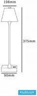 UNIVERSO Tölthető asztali lámpa 5V-2000mAh 1w 100lm CCT 108x375mm Sárga